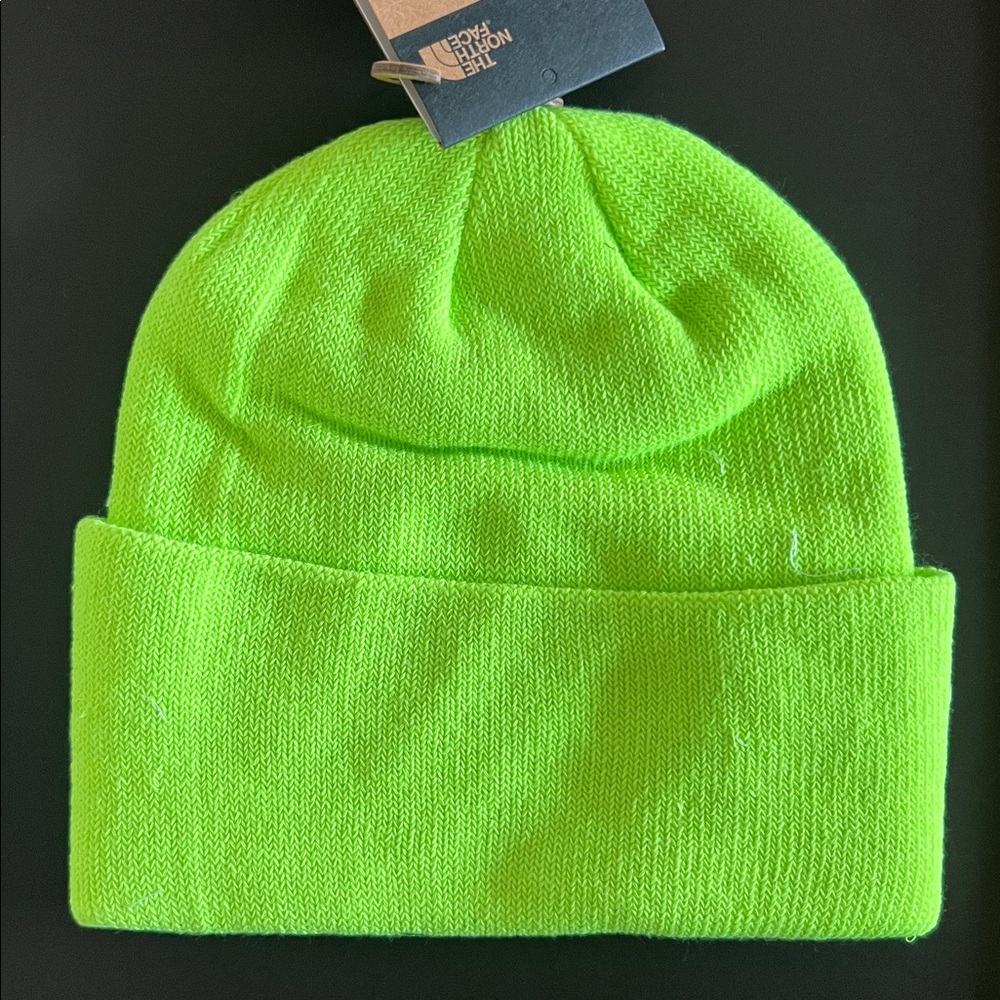 The North Face Big Box Beanie Peak, Safety Green, One Size - Picture 2 of 2